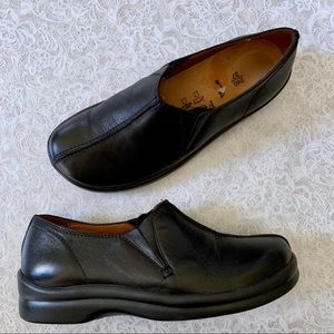 Birkenstock Black Leather Loafers Size 37